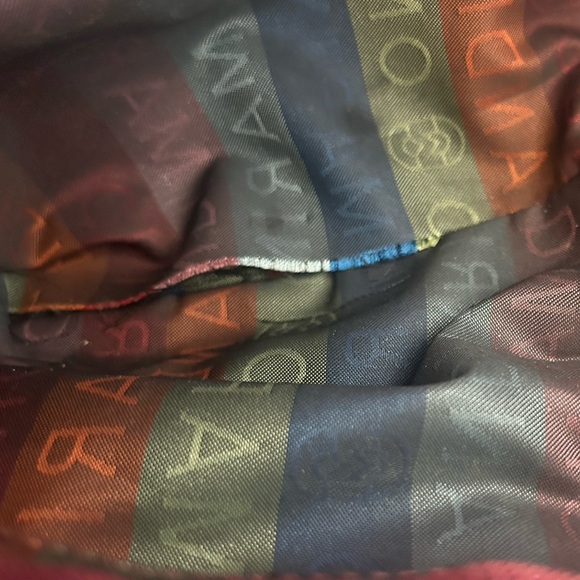 MARINO ORLANDI VINTAGE ITALIAN LEATHER SHOULDER BAG IN BURGUNDY SHADS - Picture 16 of 16